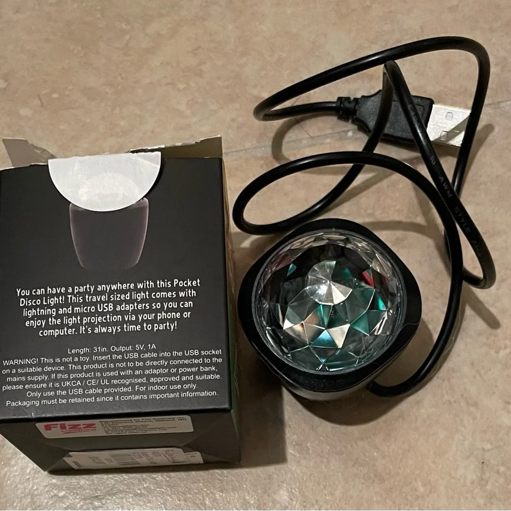 EUC Pocket Disco Ball | USB Included